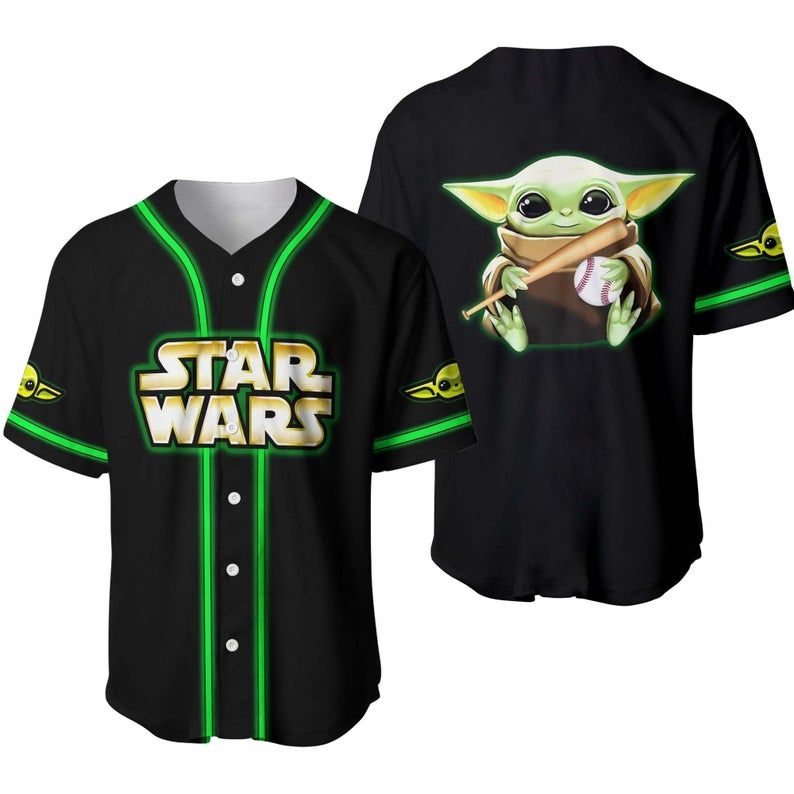Baby Yoda Player Disney Baseball Jersey 111 Gift For Lover Jersey