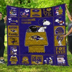 Baltimore Ravens Sn Br Quilt Blanket