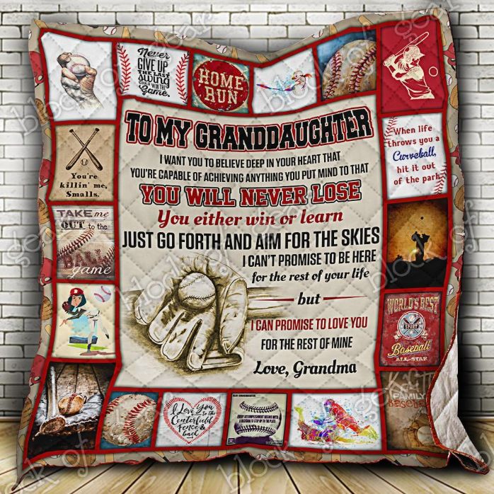 Baseball Granddaughter Quilt P598
