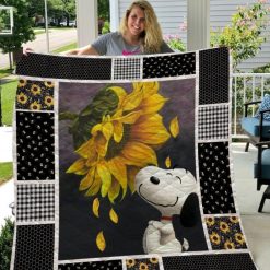 Bc  Snoopy You Are My Sunshine Quilt Blanket 01