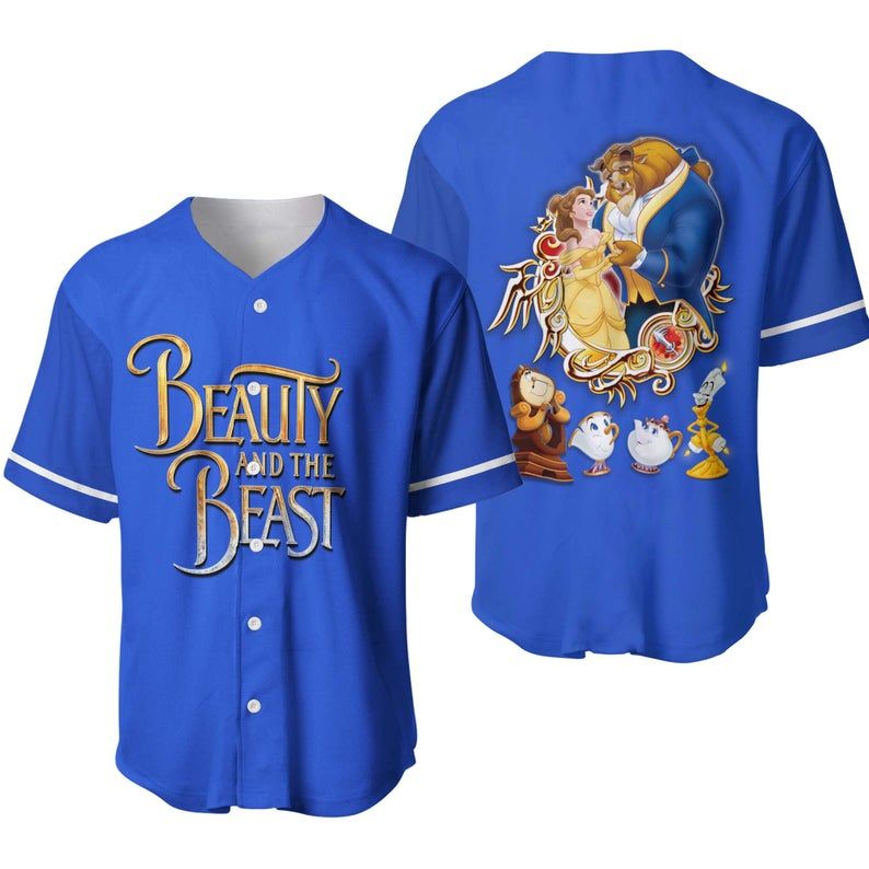Beauty And Beast Disney Baseball Jersey 222 Gift For Lover Jersey