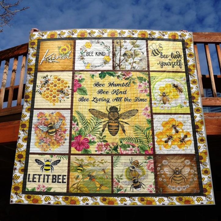 Bee Kind Quilt Blanket Tm99