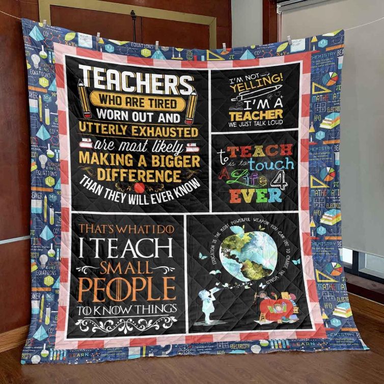 Being A Teacher Quilt Blanket Ylt6