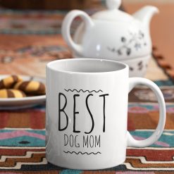 Best Dog Mom Minimalist Ceramic Coffee New Dog Mom