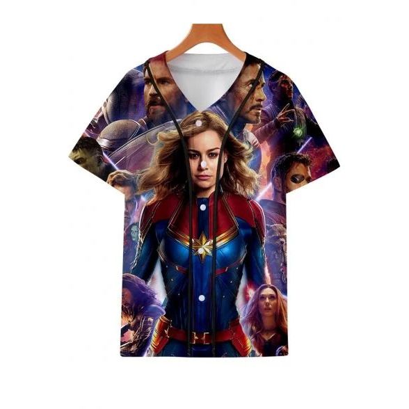 Big Hero Avengers Gift For Lover Baseball Jersey