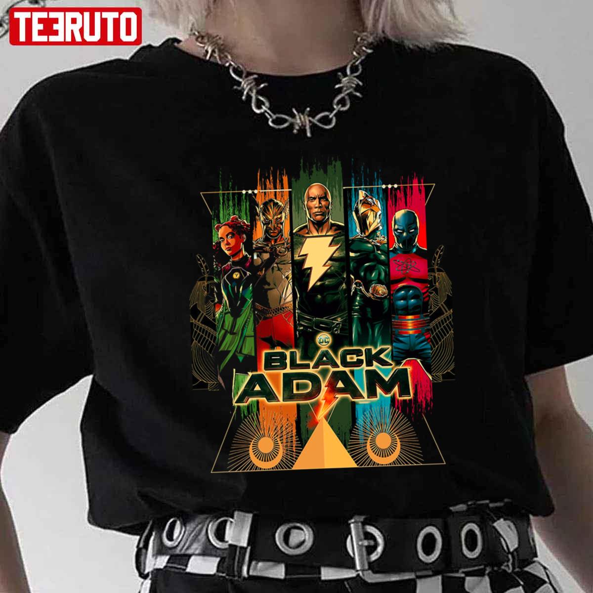 Black Adam Characters DC Superheroes 2022 Unisex T-Shirt