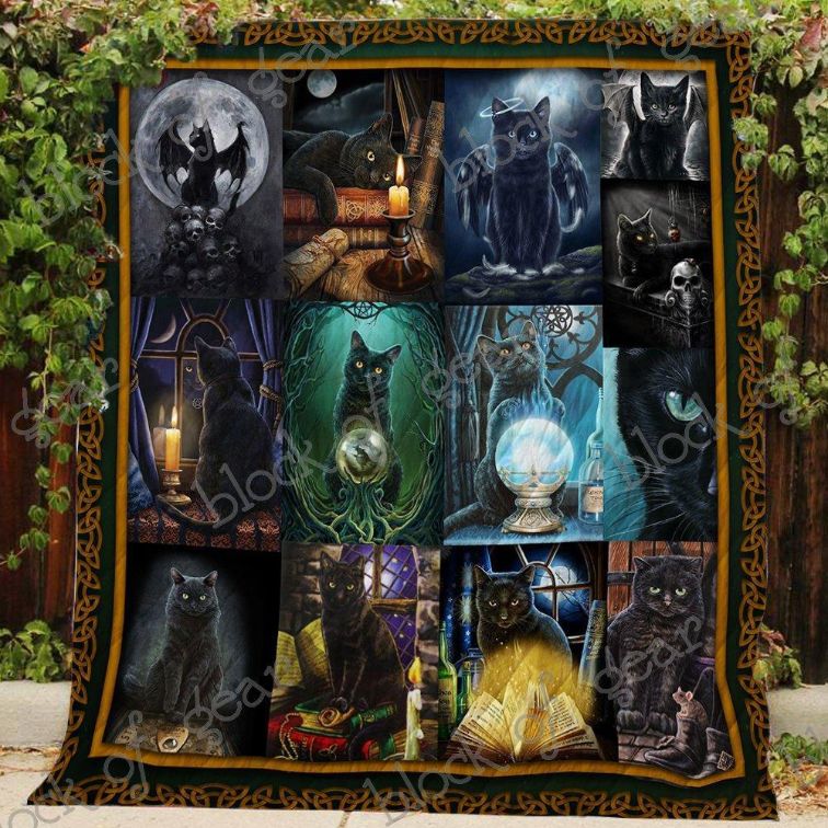 Black Cat Soul Quilt Blanket Kc1507