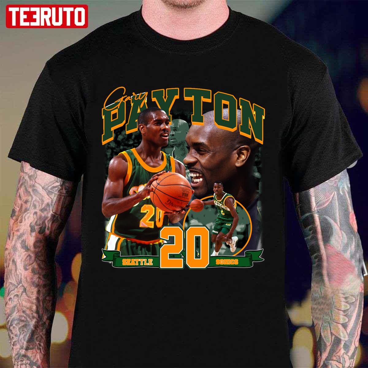 Boston Celtics Basketball No.20 Gary Payton Unisex T-Shirt