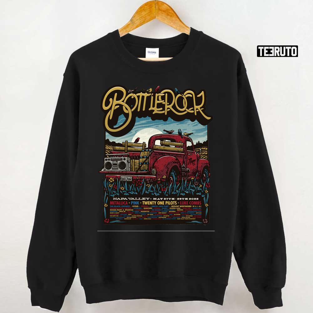 Bottlerock 2022 Festival Lineup Masapril Unisex T-Shirt