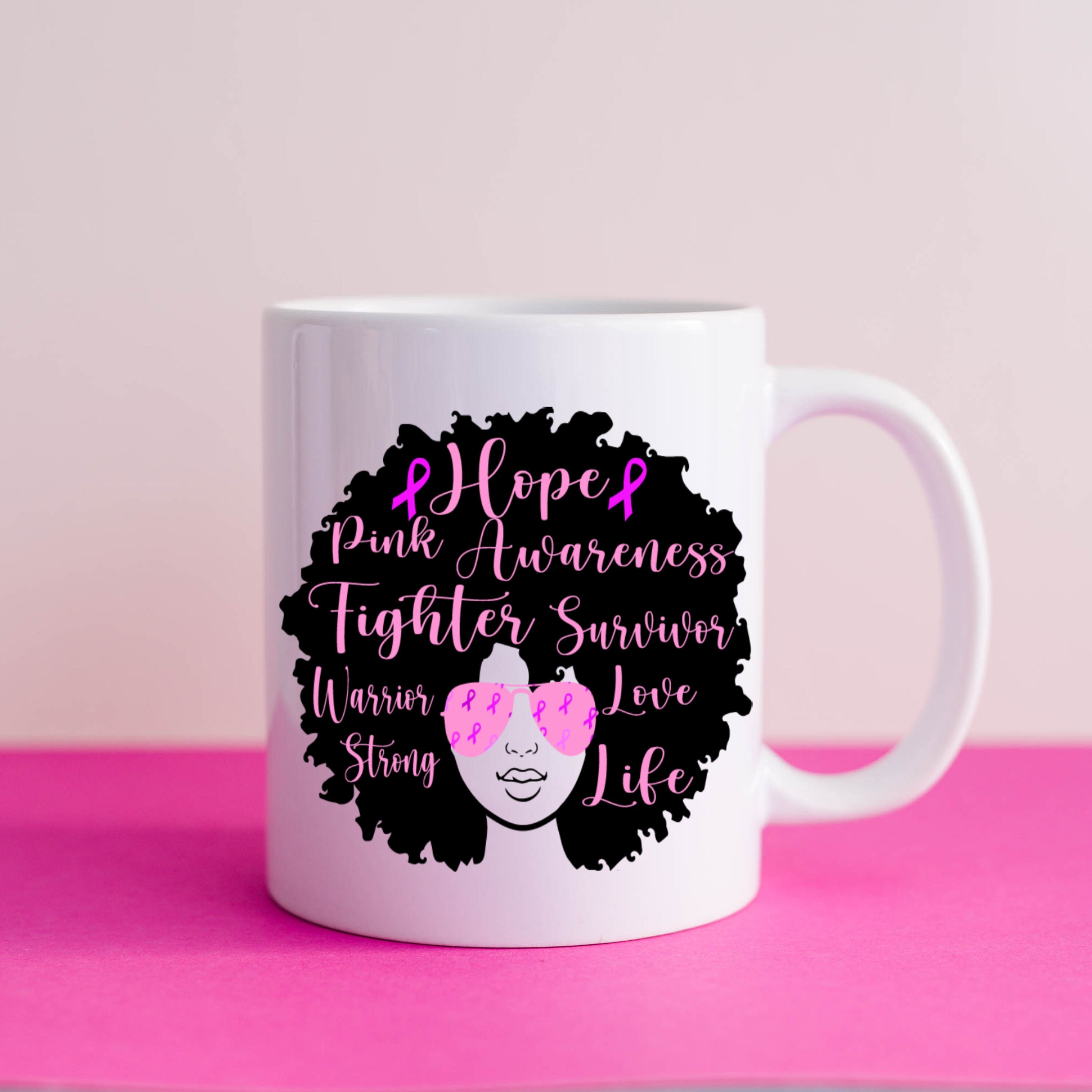 Breast Cancer Awareness Afro Woman Fight Cancer Cancer Survivor