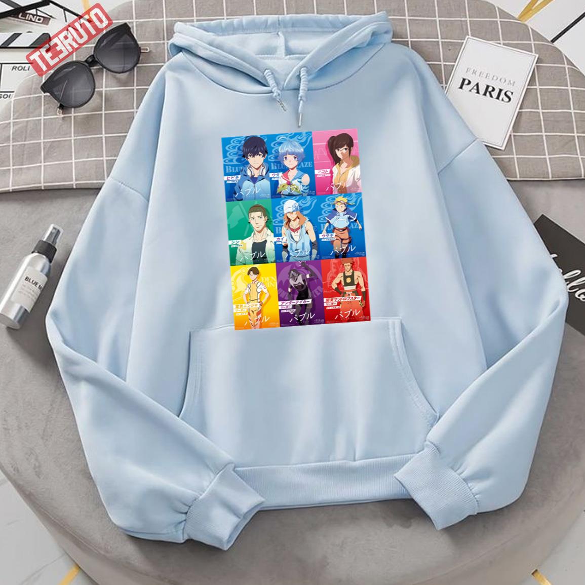 Bubble Anime Characters Unisex Hoodie