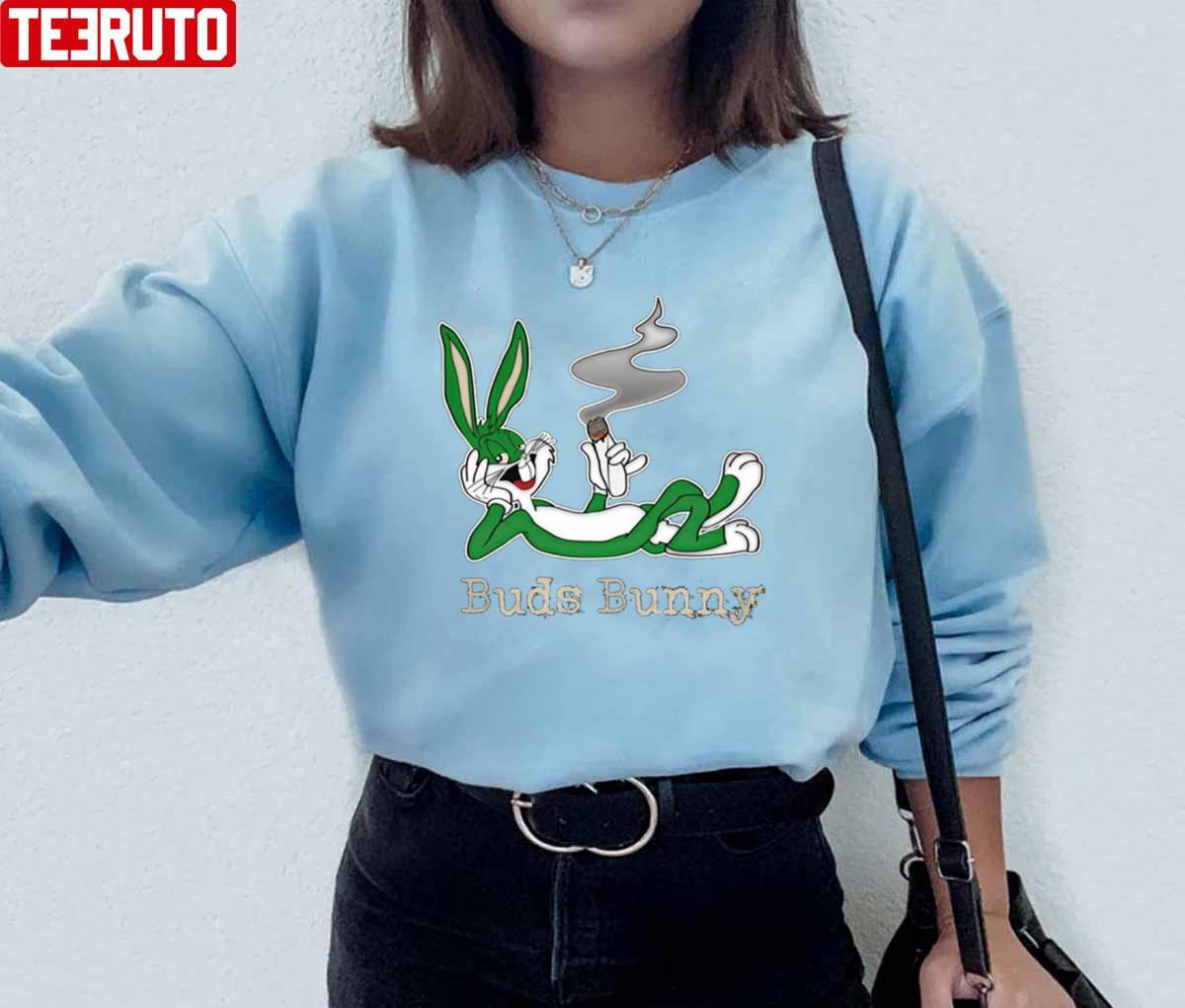 Buds Black Bunny Unisex Hoodie Sweatshirt