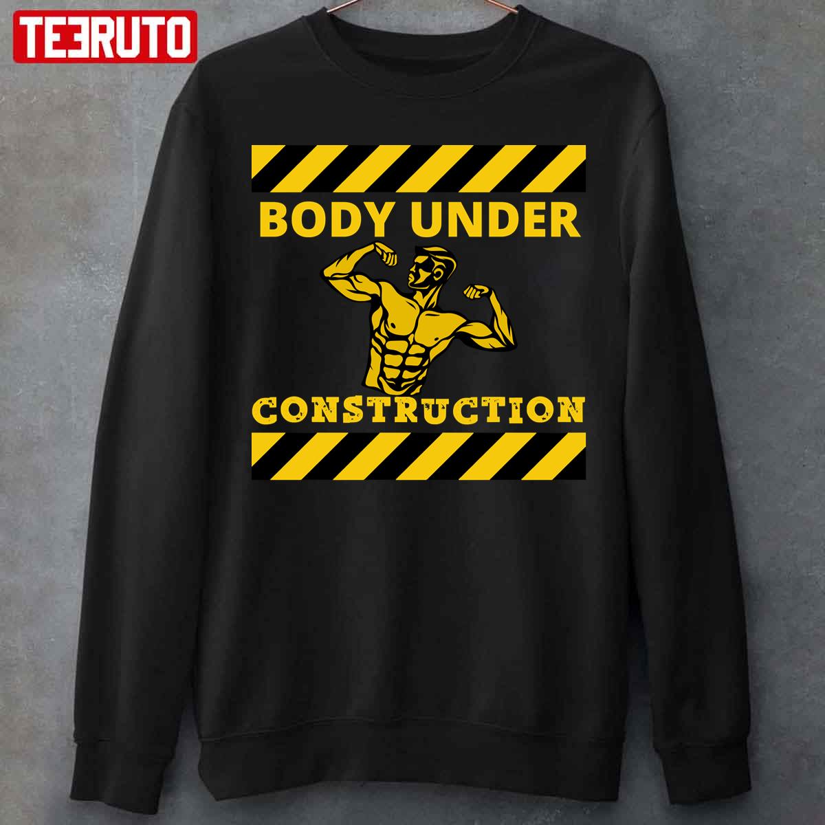 Caustion Body-builder Boby Under Construction Unisex T-Shirt