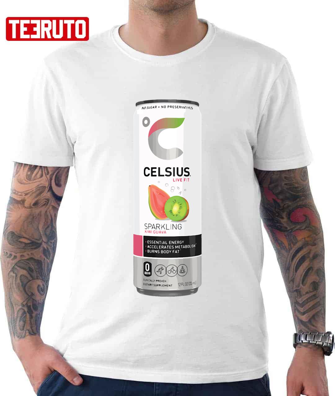 Celsius Sparkling Kiwi Guava Energy Drink Unisex T-Shirt