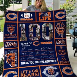 Chicago Bears Quilt Blanket DUP1