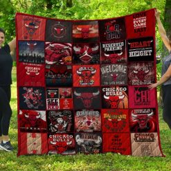 Chicago Bulls Quilt Blanket LC1