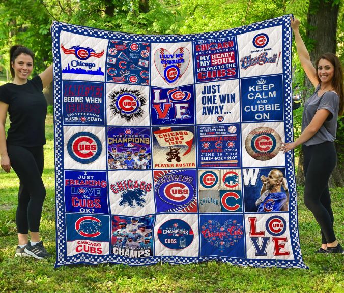 Chicago Cubs Quilt Blanket LC2 Teeruto