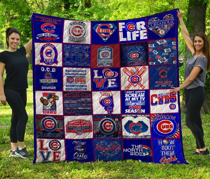 Chicago Cubs-Texas Quilt Blanket - Teeruto