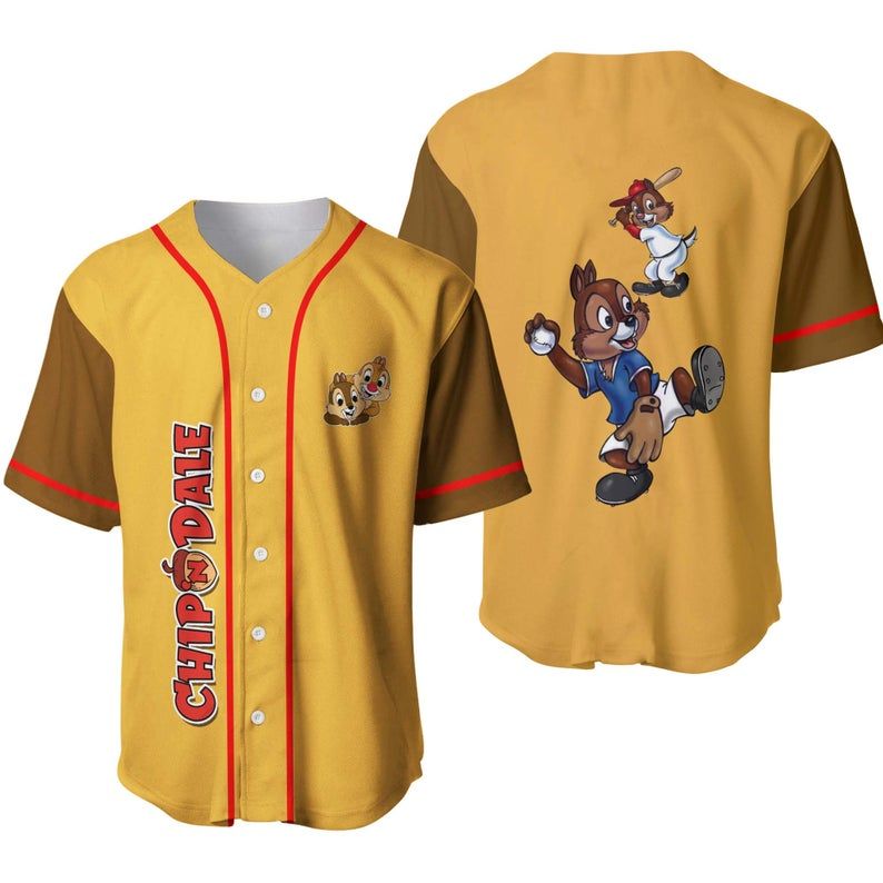 Chip And Dale Cartoon Baseball Jersey 222 Gift For Lover Jersey