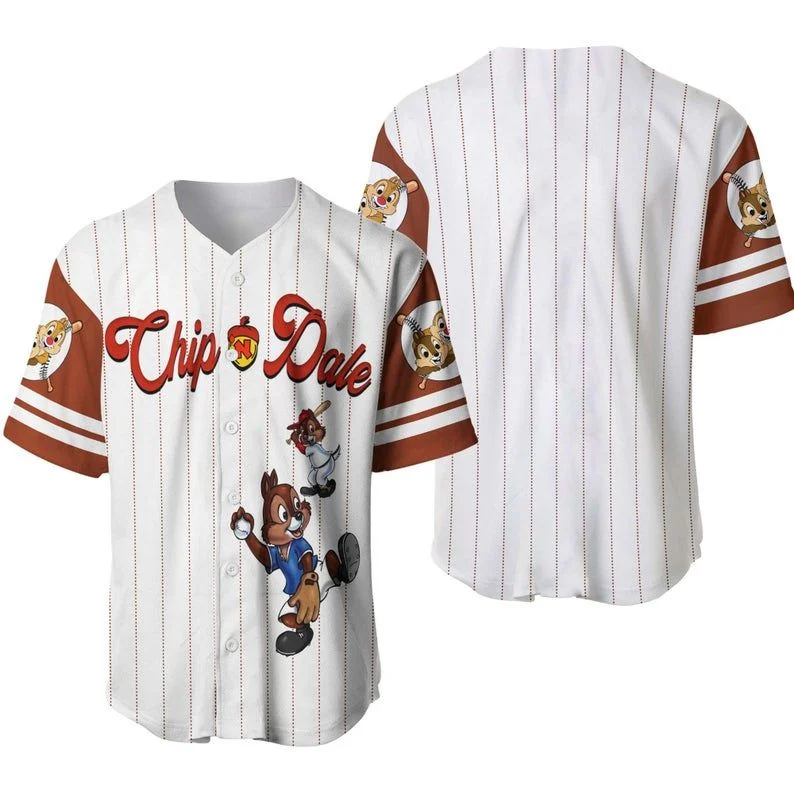 Chip And Dale Disney Baseball Jersey, Mickey And Friends Baseball Jersey 333 Gift For Lover Jersey