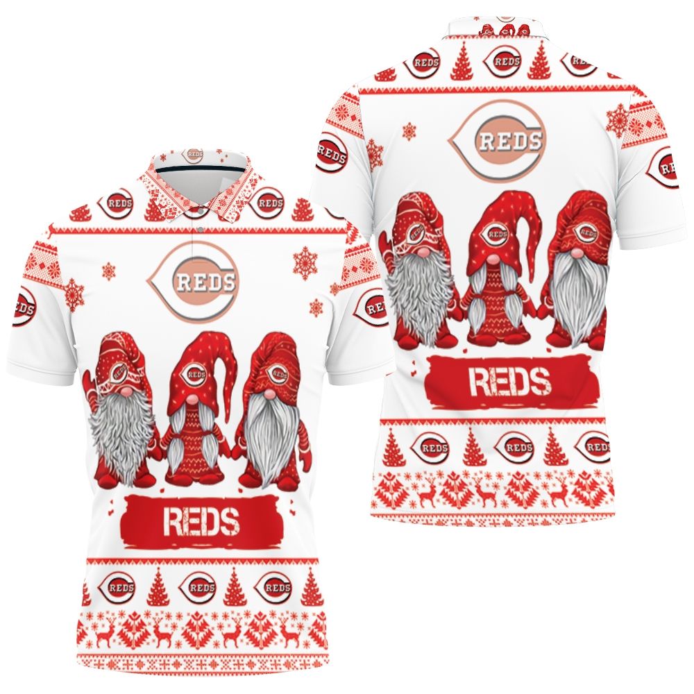 Christmas Gnomes Cincinnati Reds Ugly Sweatshirt Christmas 3d Polo Shirt All Over Print Shirt 3d T-shirt