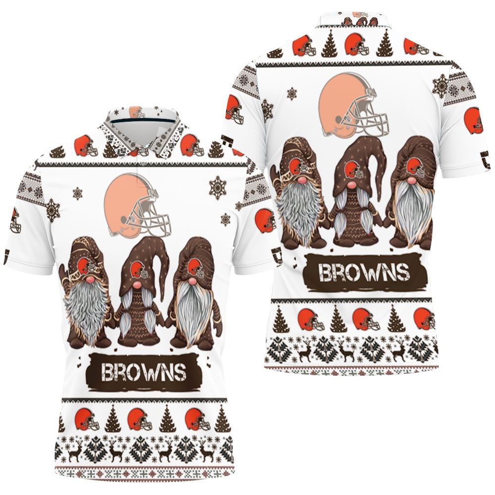 Christmas Gnomes Cleveland Browns Ugly Sweatshirt Christmas 3d Polo Shirt All Over Print Shirt 3d T-shirt