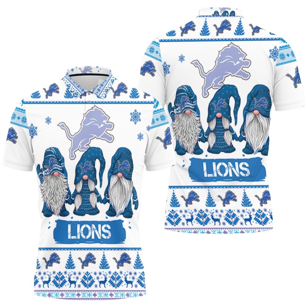 Christmas Gnomes Detroit Lions Ugly Sweatshirt Christmas 3d Polo Shirt All  Over Print Shirt 3d T-shirt - Teeruto