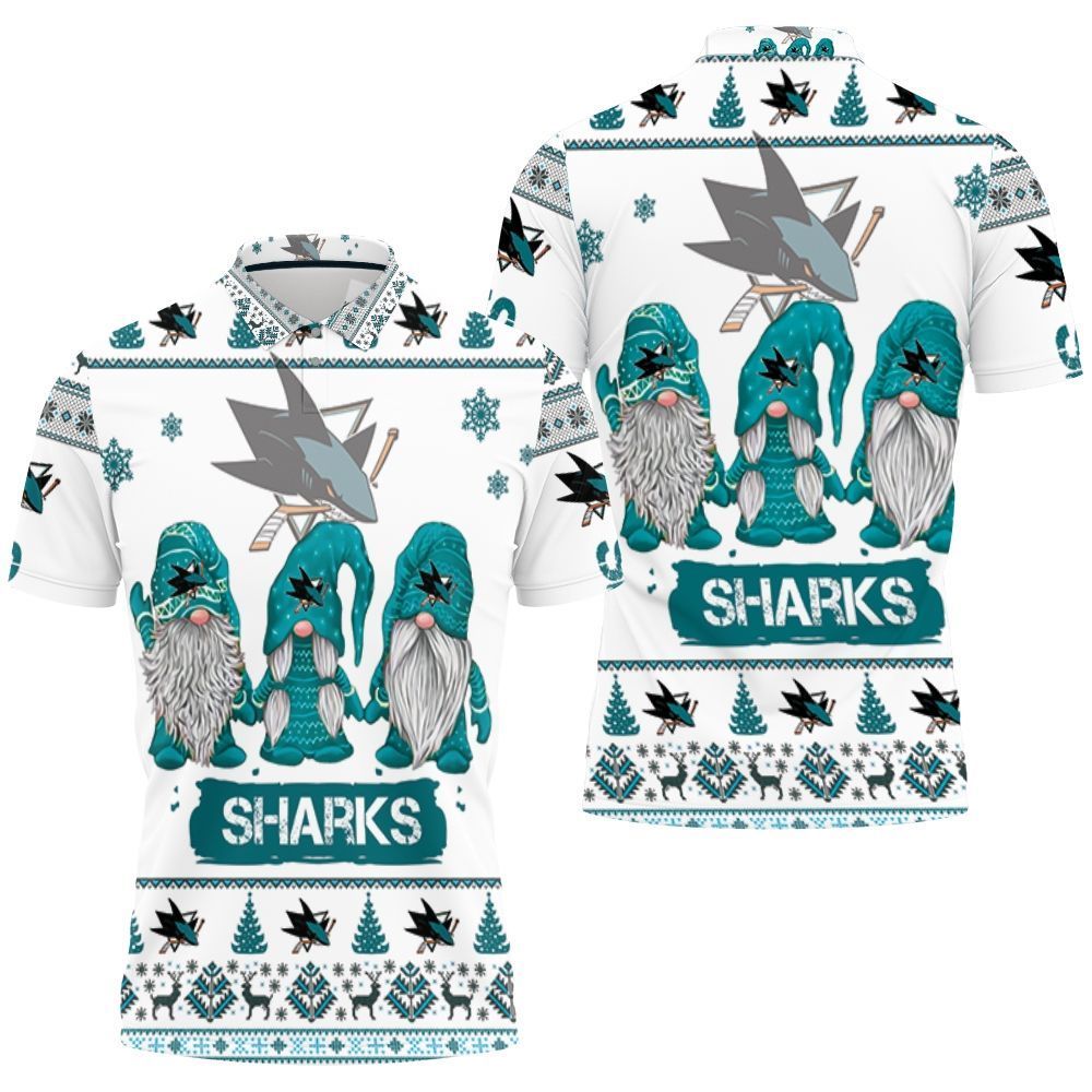 Christmas Gnomes San Jose Sharks Ugly Sweatshirt Christmas 3d Polo Shirt All Over Print Shirt 3d T-shirt