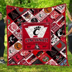 Cincinnati Bearcats Quilt Blanket
