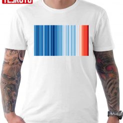 Climate Change Global Warming Temperature Stripes Unisex T-Shirt