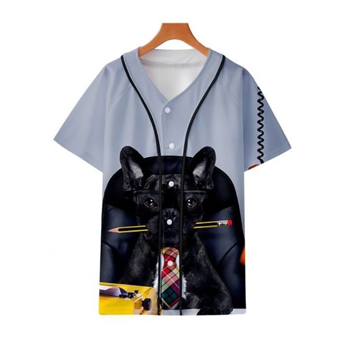 Cool French Dog Pen 111 Gift For Lover Baseball Jersey