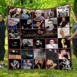 Custom70 Chester Bennington Quilt Blanket