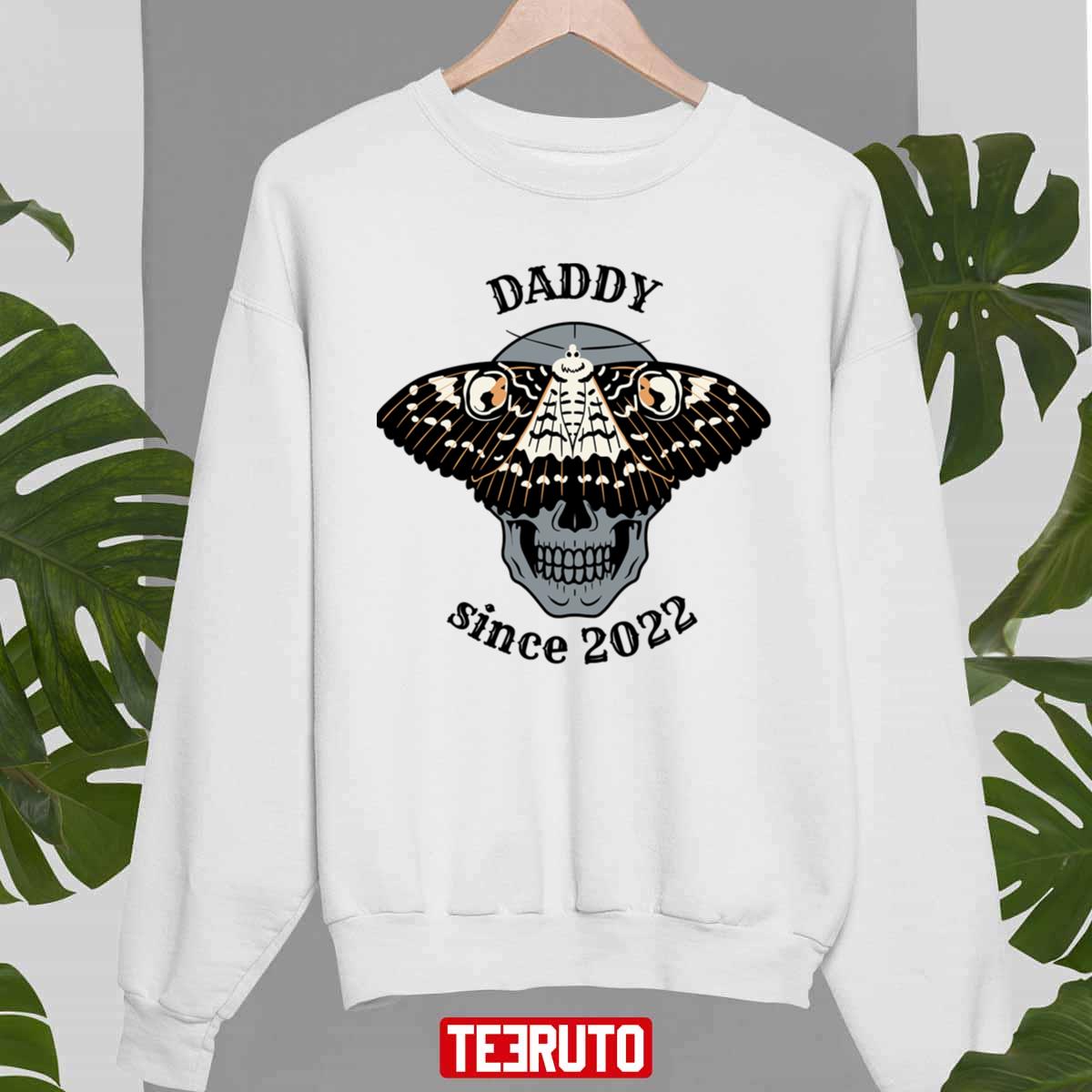 Daddy Since 2022 Skull Butterfly Unisex Sweatshirt