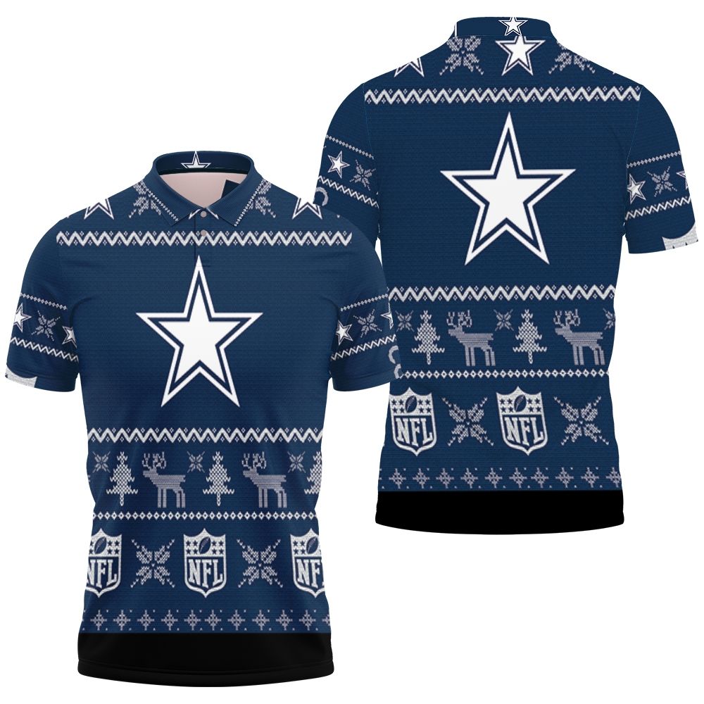 Dallas Cowboys Ugly Sweatshirt Christmas 3d Polo Shirt All Over Print Shirt 3d T-shirt