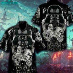 Darth Vader Short Sleeve Button Star War Super Soft Rayon Pineapples Hawaiian Shirt