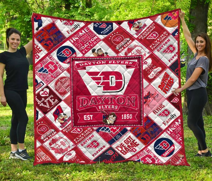 Dayton Flyers Quilt Blanket - Teeruto