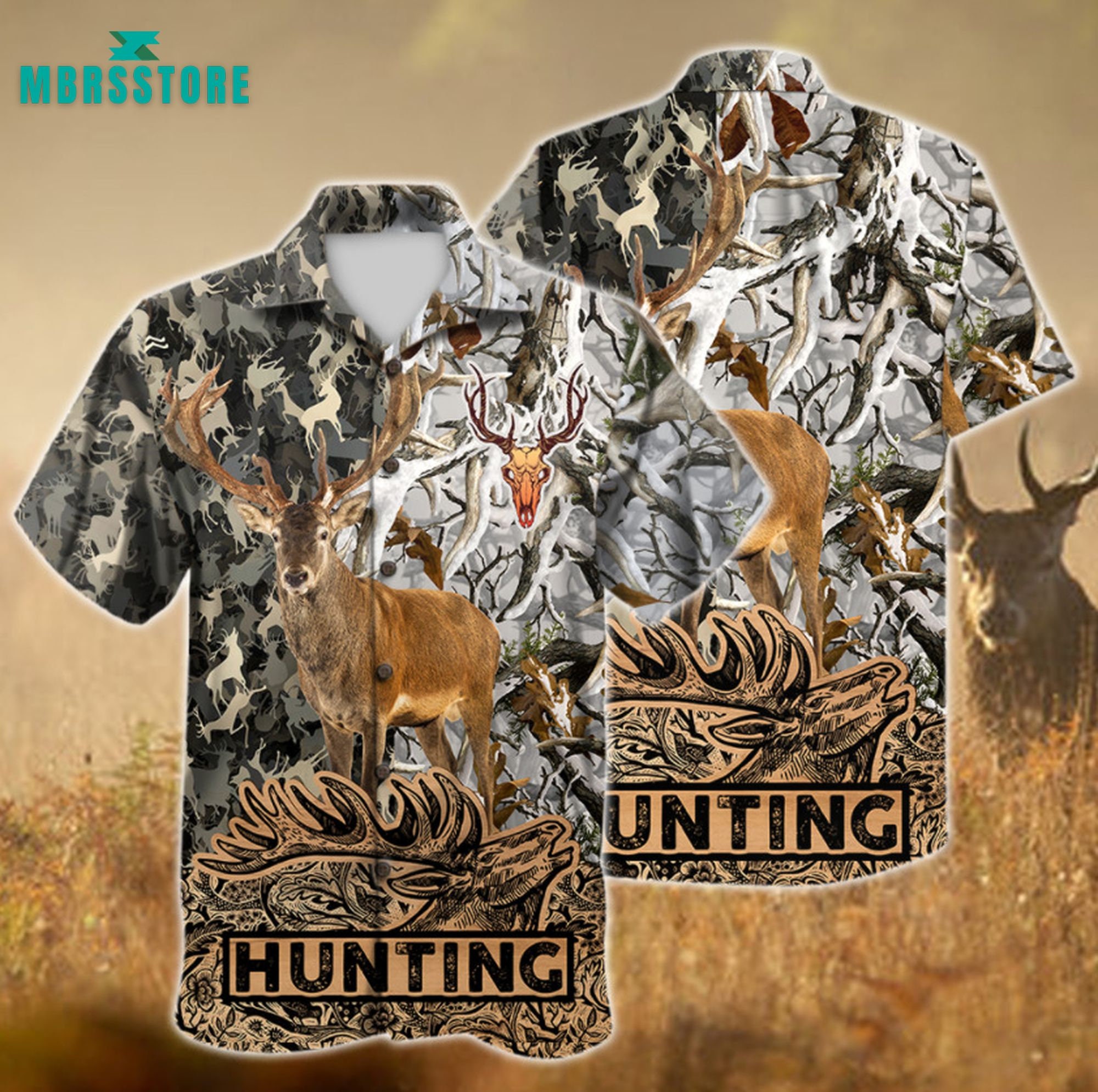 Deer Hunting Camouflague Pattern Hunting Hawai Father's Day Hawaiian ...