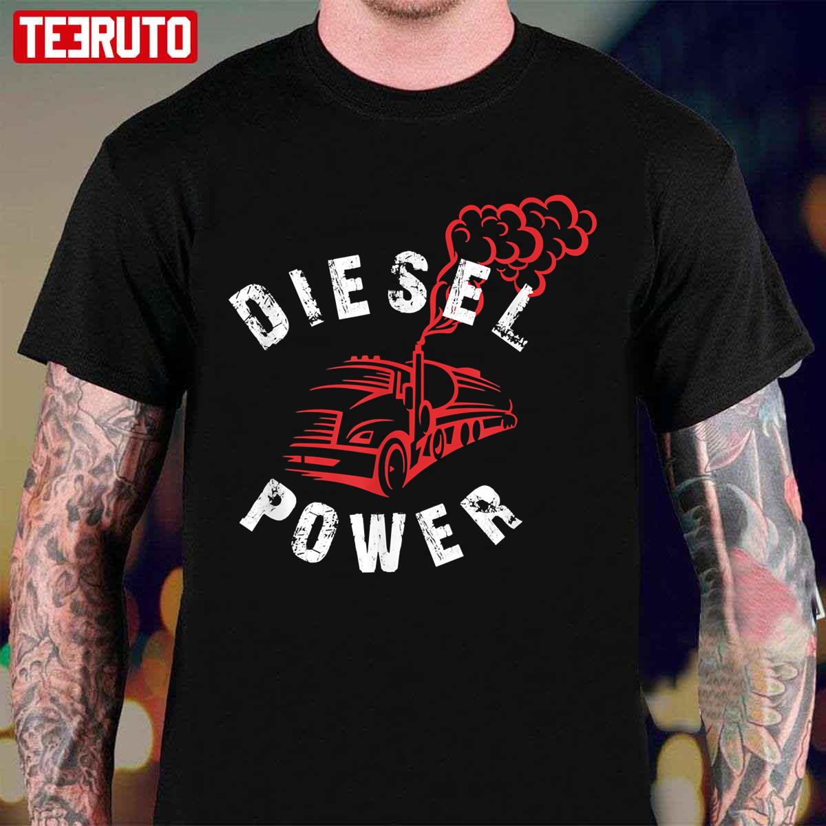 Diesel Power Semi Truck 4×4 Off Road Trucking Unisex T-Shirt