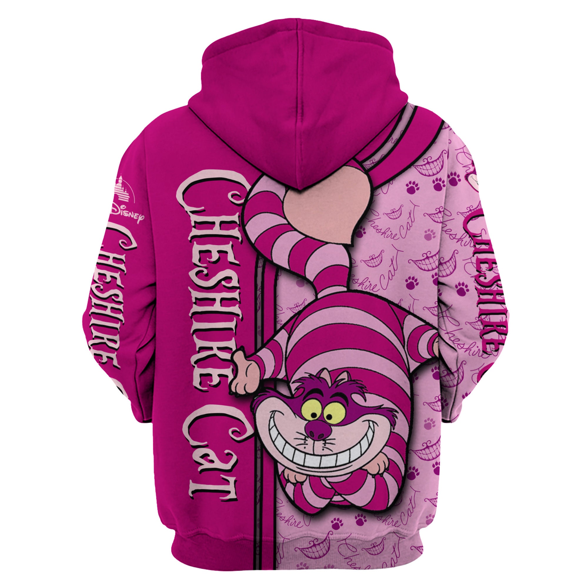 Disney Cheshire Cat Disney Unisex Cartoon Graphic 3D Hoodie