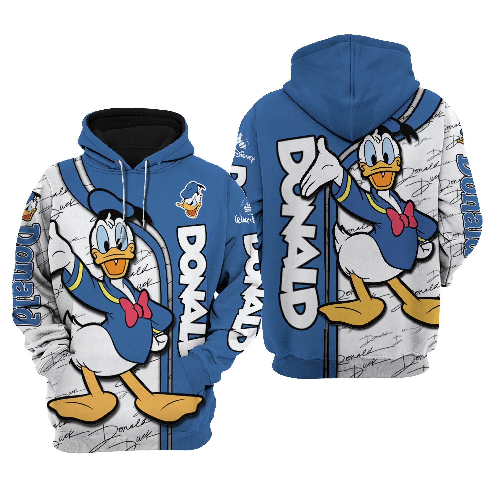 Louis Vuitton Donald Duck Hoodie 3D All Over Print - High-Quality Printed  Brand