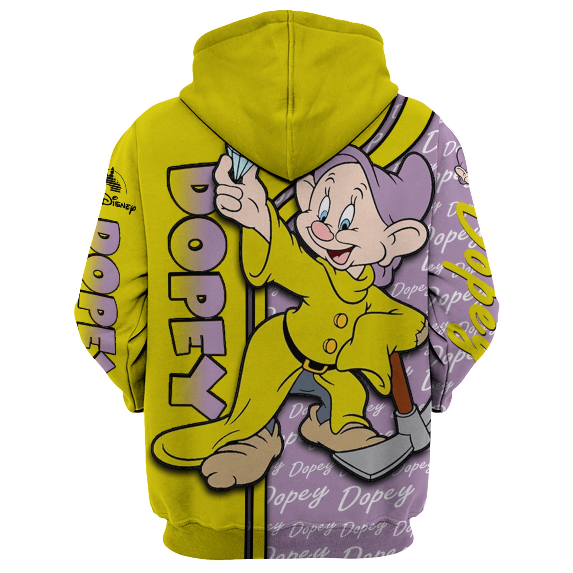 Dopey Dwarf Disney Unisex Cartoon Graphic 3D Hoodie