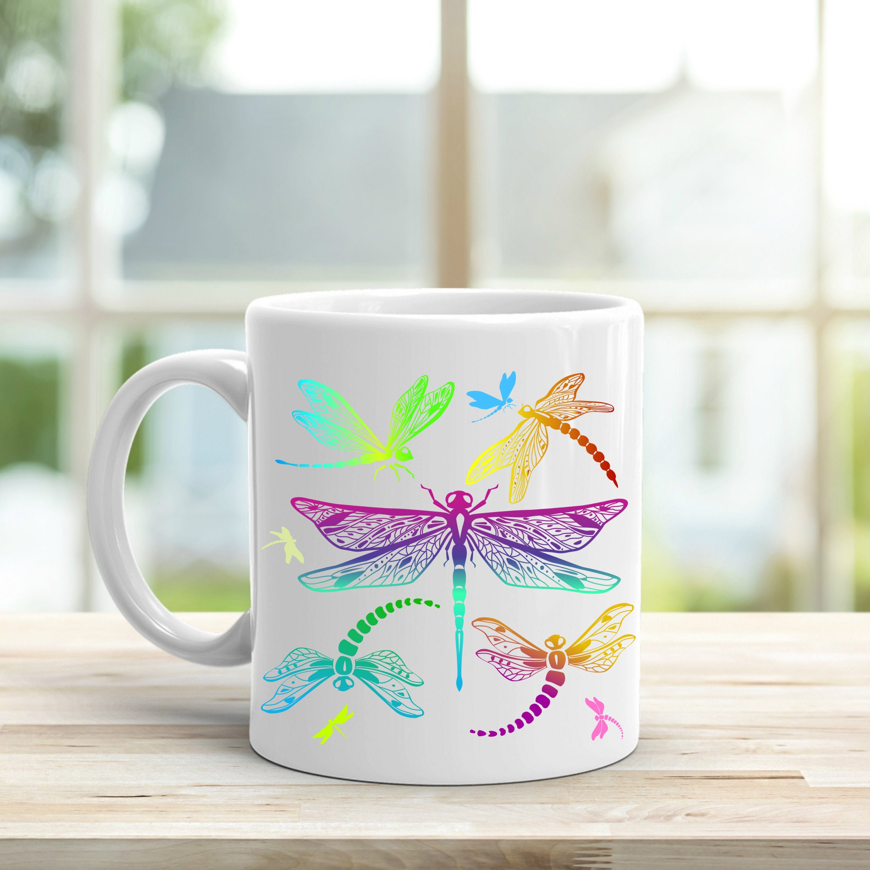 Dragonfly Dragonfly Coffee Colorful Dragonfly