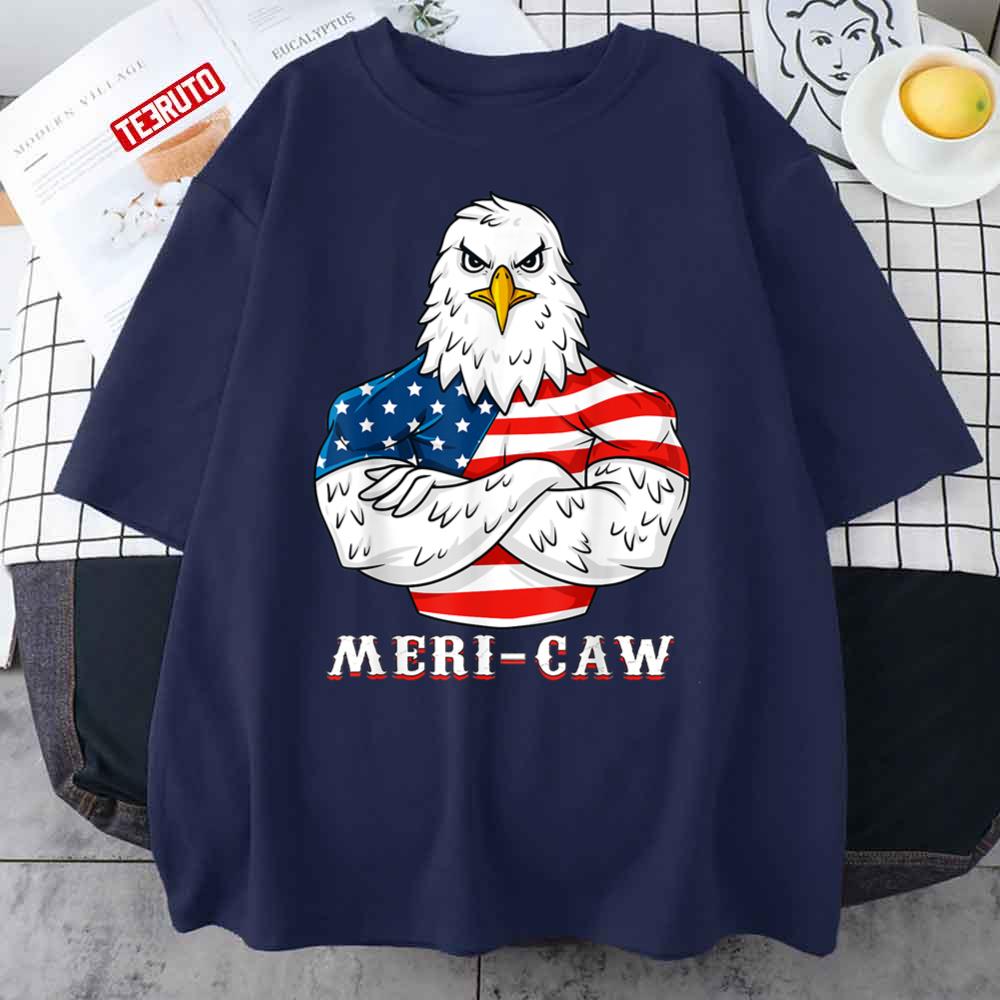 Eagle Mericaw Patriotic 4th Of July ‘merica American Patriotic Unisex T-Shirt
