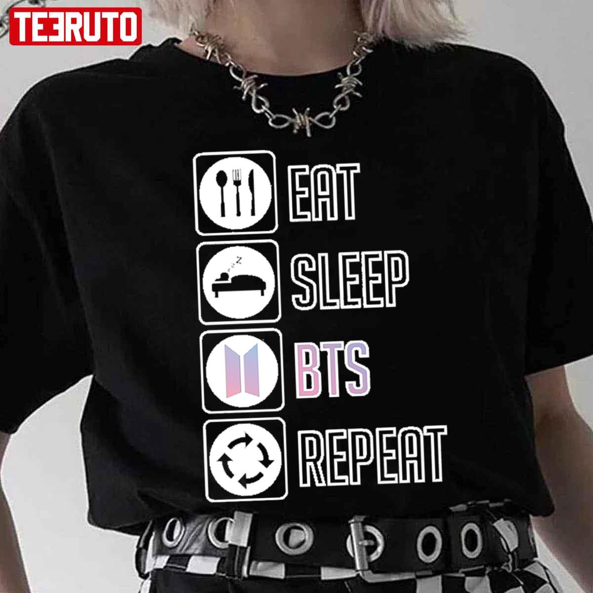 Eat Sleep BTS Repeat Unisex T-Shirt