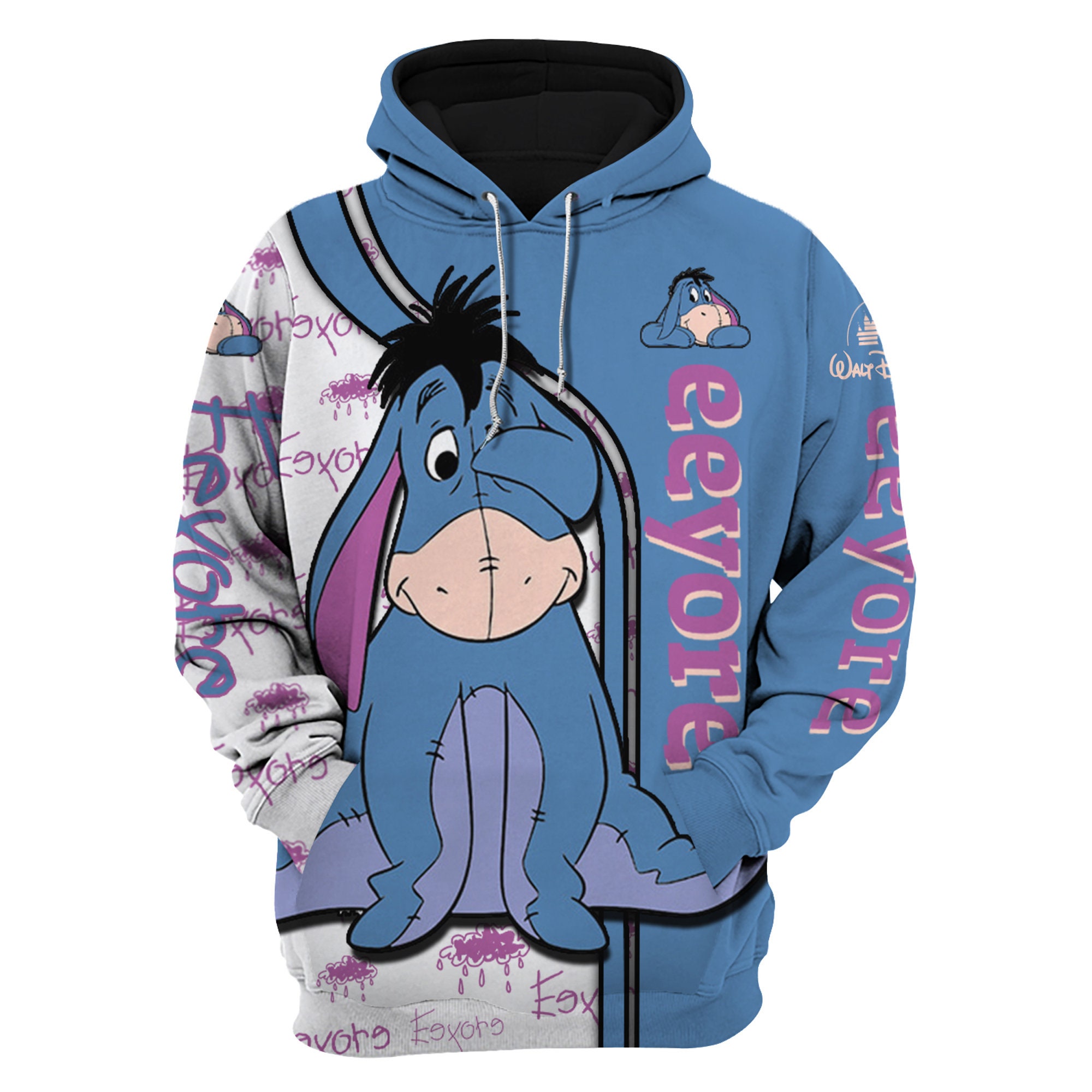 Eeyore Winnie The Pooh Disney Unisex Cartoon Graphic 3D Hoodie