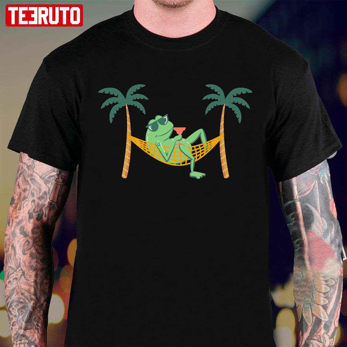 Frog At The Beach Summer Chill Unisex Sweatshirt