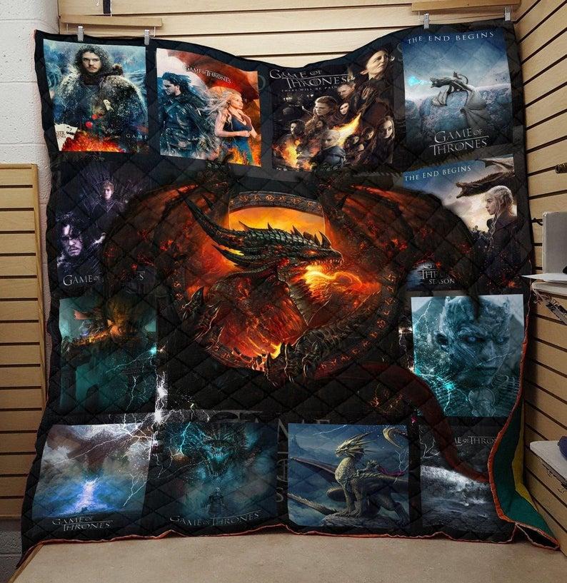 Game Of Thrones Fight Thrones Quilt Blanket Teeruto