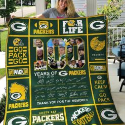 Gbpk B110607 Quilt Blanket Green Bay Packers