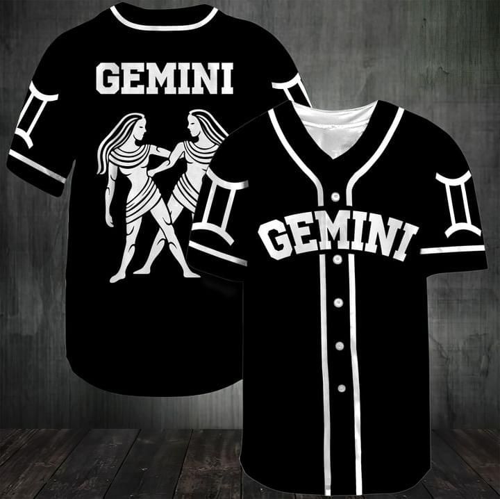 Gemini Gift For Lover Baseball Jersey