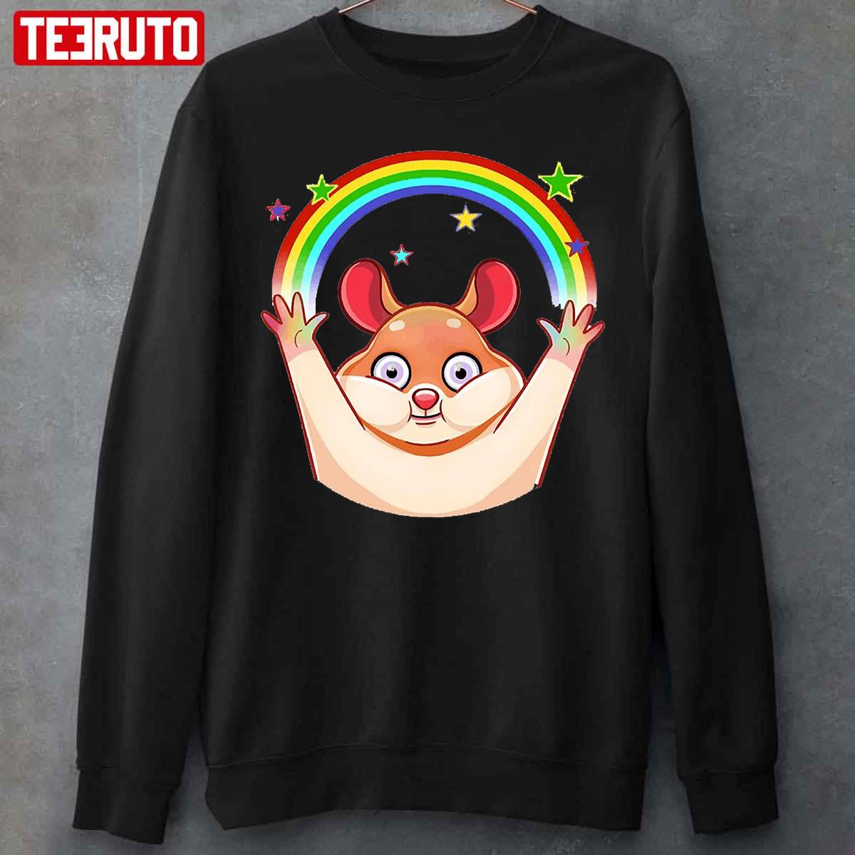 Hamster Lovers Rainbow Unisex T-Shirt